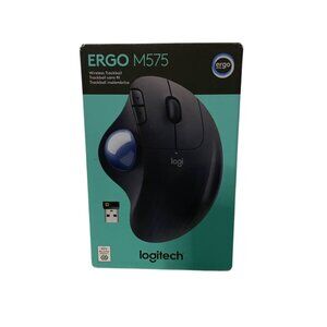 Logitech Ergo M575S Wireless Ergonomic Trackball 5 Button Mouse